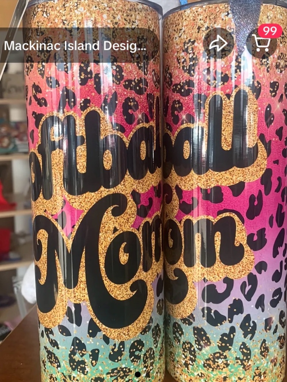 Softball 🥎 Mom Drink Tumbler NEW!